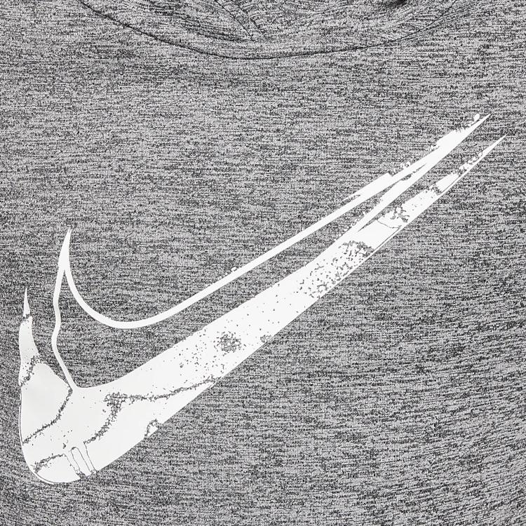 Nike Therma-FIT Multi Repel Hooded Pullover Water-Resistant Warm Fleece Long Sleeve Kids Tops Light-Smoke-Grey HF4414-010