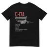 American C17A Globemaster Military Heavy Transport Aircraft T-Shirt