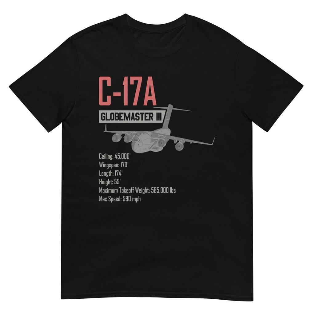 American C17A Globemaster Military Heavy Transport Aircraft T-Shirt