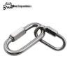 304 Stainless Steel Quick Link Carabiner Marine Safety Buckle for Outdoor Use