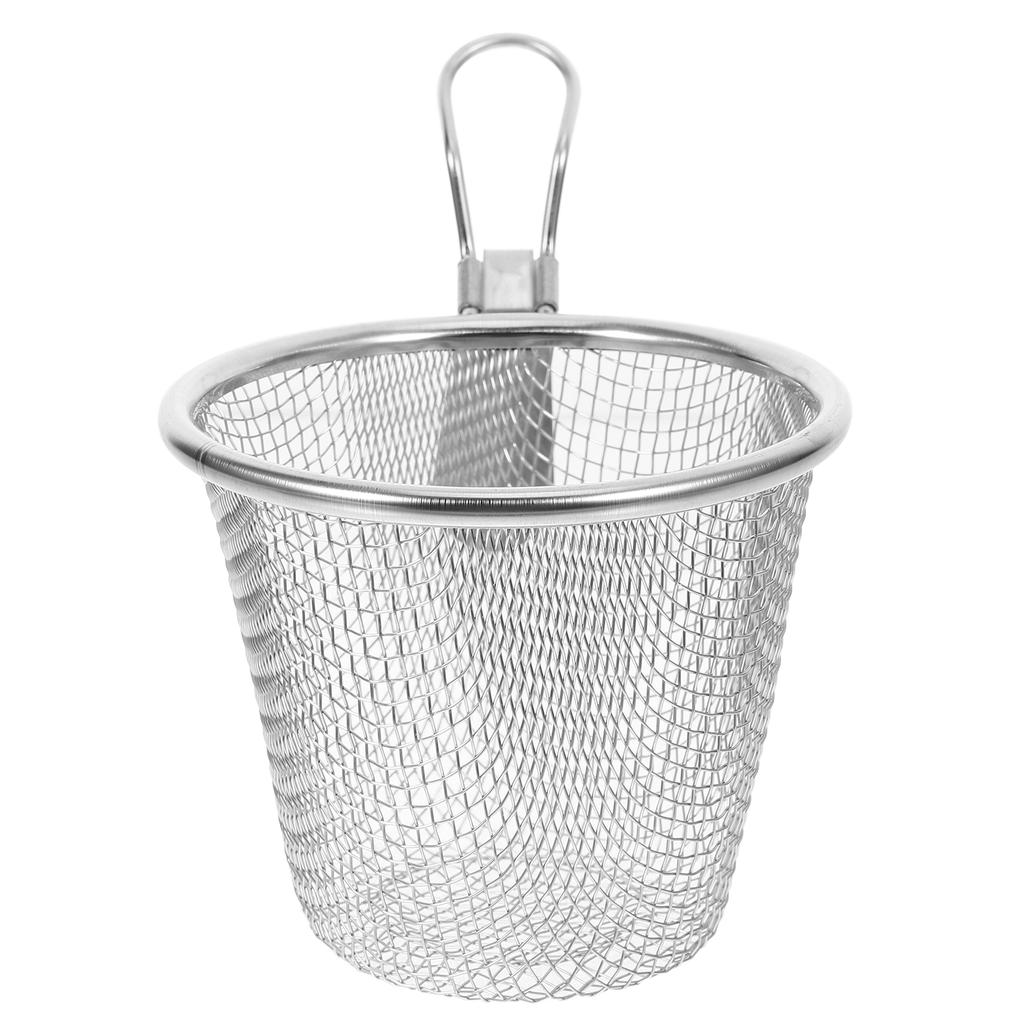 Stainless Steel Colander Cooking Accessory Mesh Strainer Convenient Household Pasta Basket Multi-function Noodle Wicker