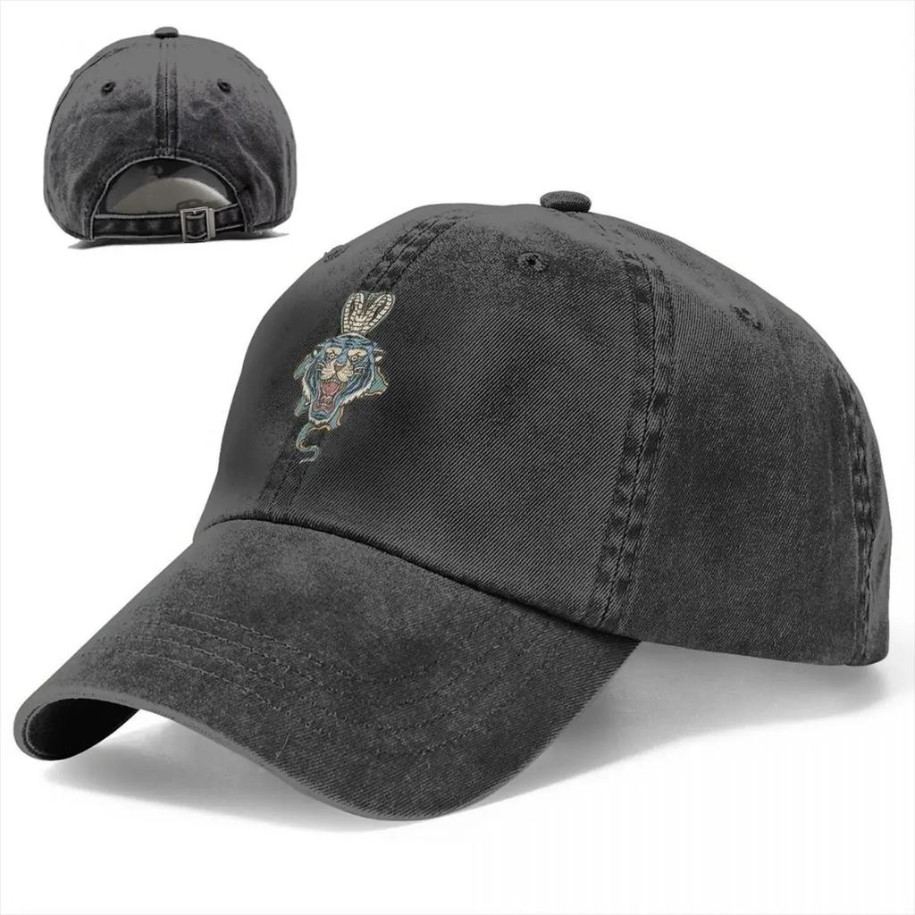 Herren Baseballkappe Tiger und Kobra Traditionelles Tattoo Trucker Snapback Caps Papa Hut Golfhüte