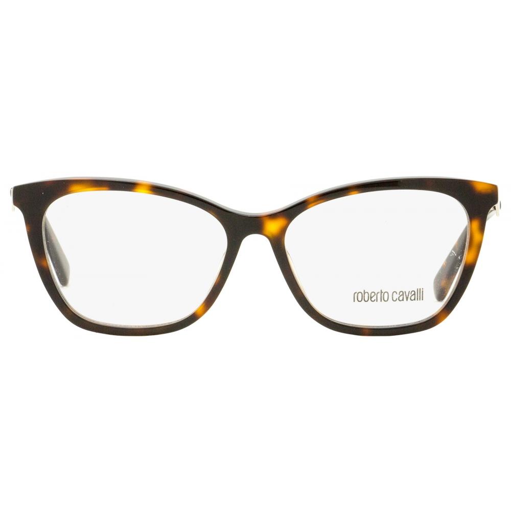 Roberto Cavalli Women S Rectangular eyeglaSSeS Rc5095 052 Havana Gold 54mm 052