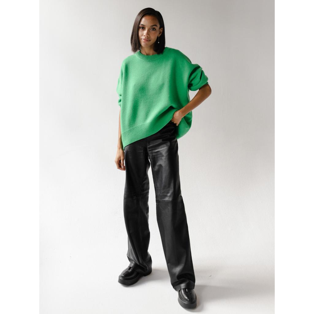 2025 Autumn Winter Women's Thick Knit Sweater, Round Neck Oversized Pullover for Versatile Styling, Comfortable Loose Fit Top for Layering & Outerwear