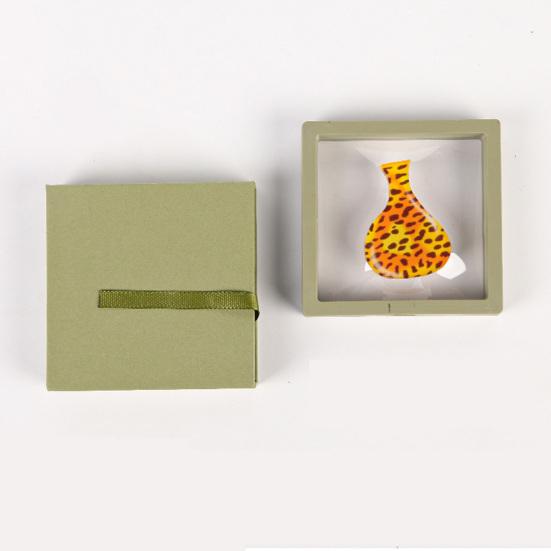 Mini Acrylic Vase Refrigerator Magnet Home Office Kitchen Locker Fridge 3D Miniature Flower Vase Magnetic Decoration Ornament