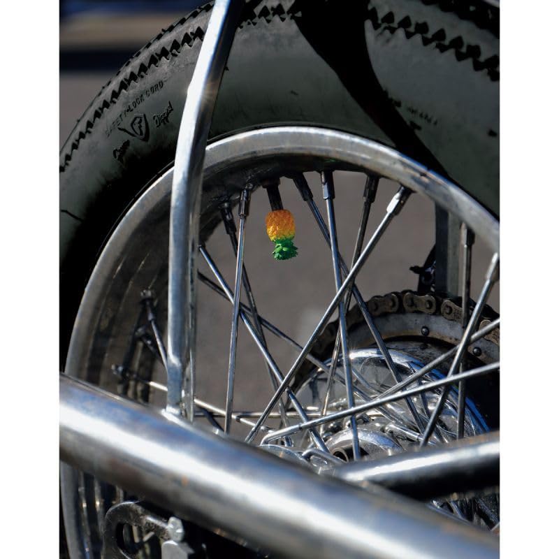 MOONEYES BLUE PANIC Original Pineapple Air Valve Stem Cap