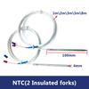 NTC\PT100\PT1000 Class A Temperature Sensor 4X100mm Needle Tip Wire Shielded Cable 1-8m Meter Food Grade Stainless Steel SUS304