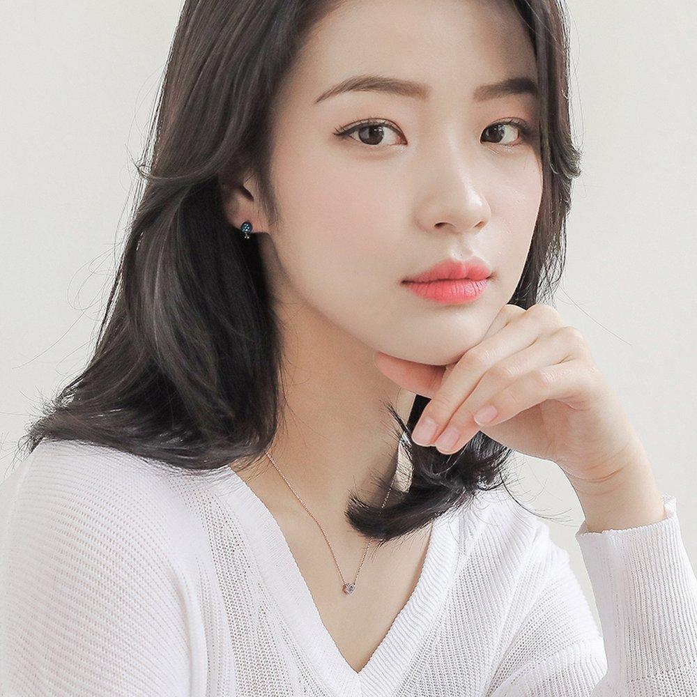 J.Lauren 01N0945 Evil Eye Blue Cubic Silver Necklace