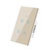 LangYeao Tuya WiFi US AU 1/2/3/4 Gang Smart Touch Wall Light Switch Work with Alexa and Google Home with Neutral Wire
