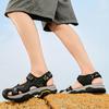Fashion Brand Summer Classic Mens Sandals Outdoor Protective Toe Hiking Leather Beach Sandals Soft Breathable Non-slip Casual Men Shoes