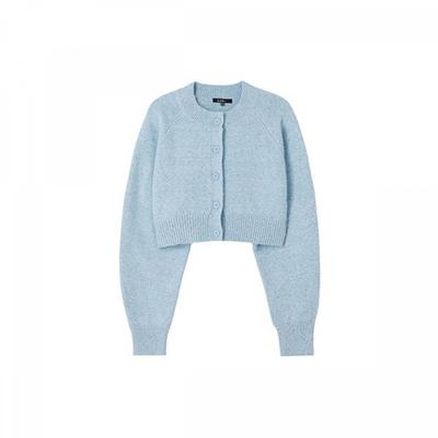 Multi Crop Volume Sleeve Knit Cardigan Ar1kg221