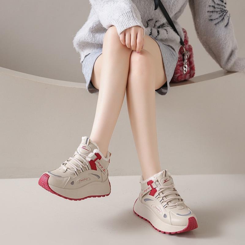 Damen Plüsch Schneestiefel Winter Designer Neu Kälteabweisend Warm Vulkanisierte Schuhe Outdoor Rutschfeste Plateau Lässige Sneakers Mujer 35-42