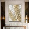 Nordic Abstract Leaf Canvas Painting Gold Posters and Prints Wall Art Pictures for Living Room Home Decor Cuadros