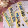 Oil Painting Style Metal Bookmark Alloy Hollow Bookmark Retro Book Clip  Student
