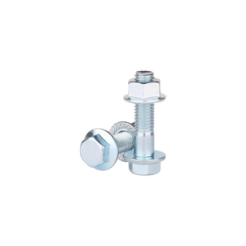 8.8 Grade Hex Flange Bolt and Nut Set with Anti-slip Washer: M5, M6, M8, M10 Assortment