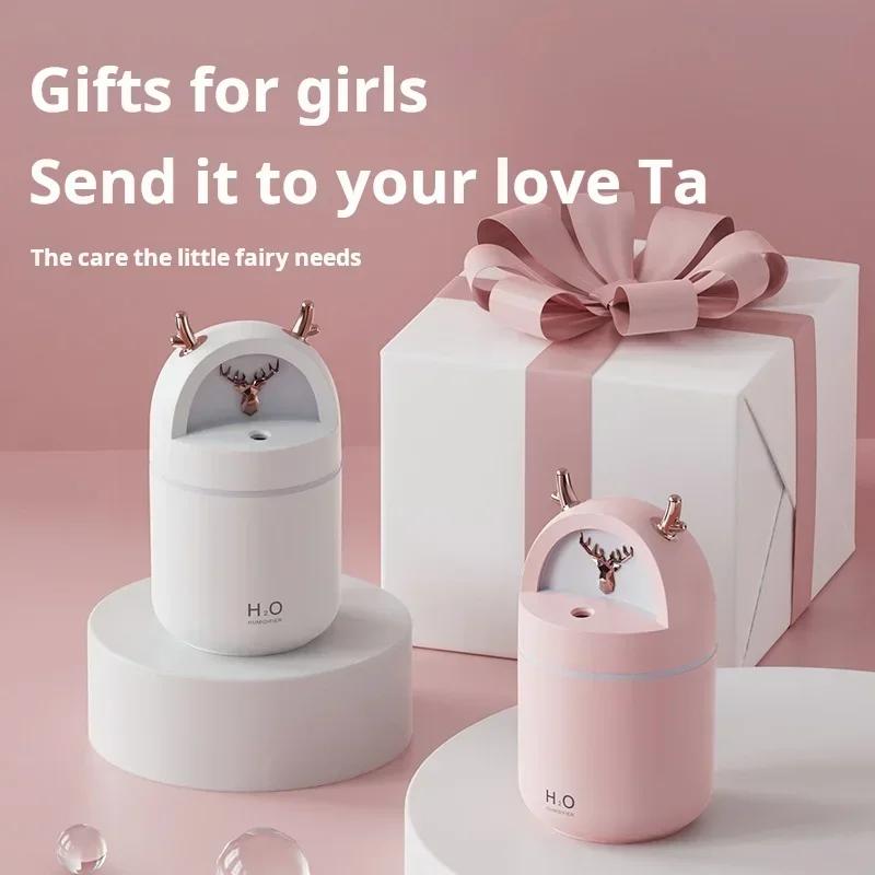 Mini Cute Pet Desktop Humidifier USB Small Car Air Freshener Bedroom Air Humidifier Portable Home Office Aromatherapy Device