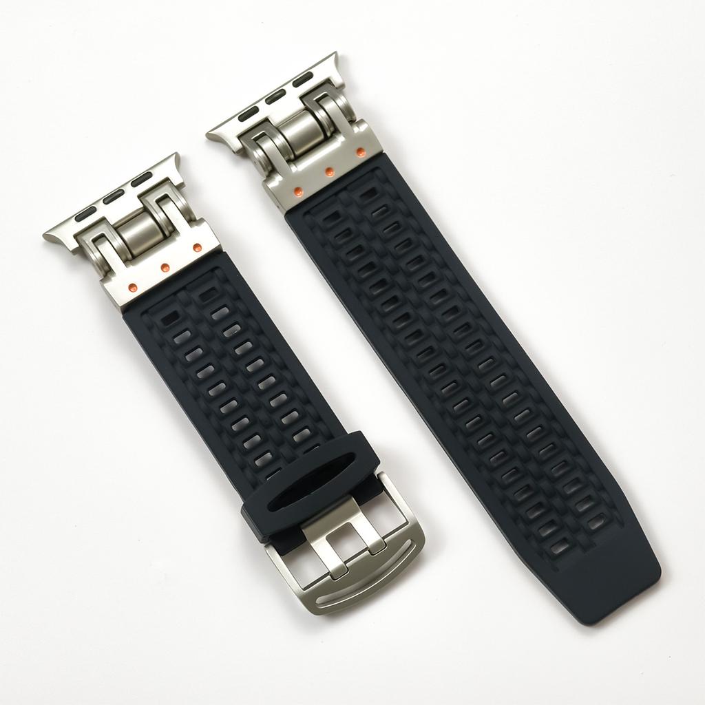 Silicone Band for Apple Watch Strap Ultra 2 49mm 46 44 42mm Soft Sports Correas for Apple IWatch Series 10 9 8 7 6 5 4 Bracelet