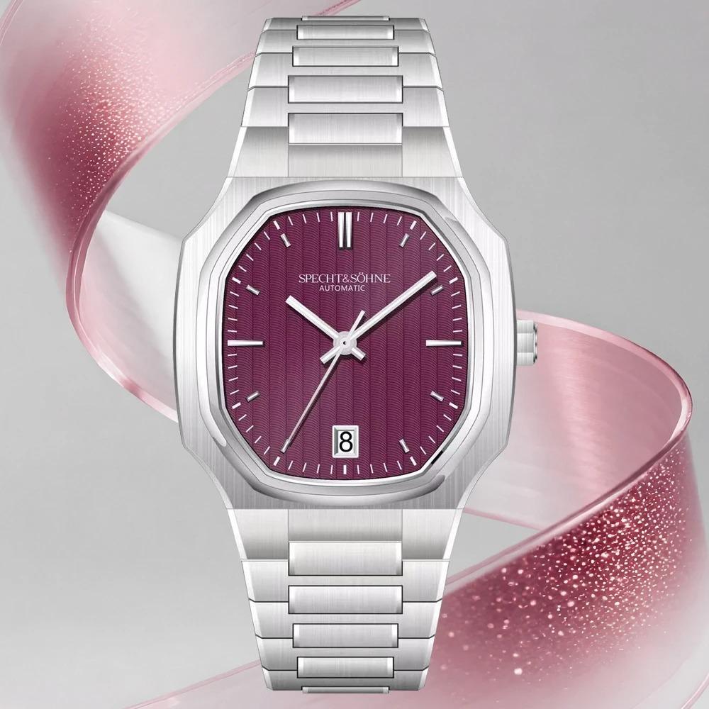 New Arrivals Specht&Sohne Watch 37MM Automatic Watches For Men Japan 8215 Movt Sapphire Crystal Stainless Steel 50M Waterproof