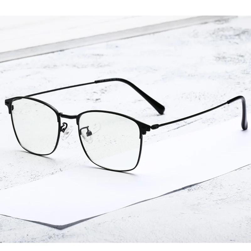 Photochromie Brille Quadratischer Legierungsrahmen Kurzsichtigkeitsbrille Outdoor UV-Schutz Dioptrie -0.5 -1.0 -1.5 -2.0 Bis -6.0