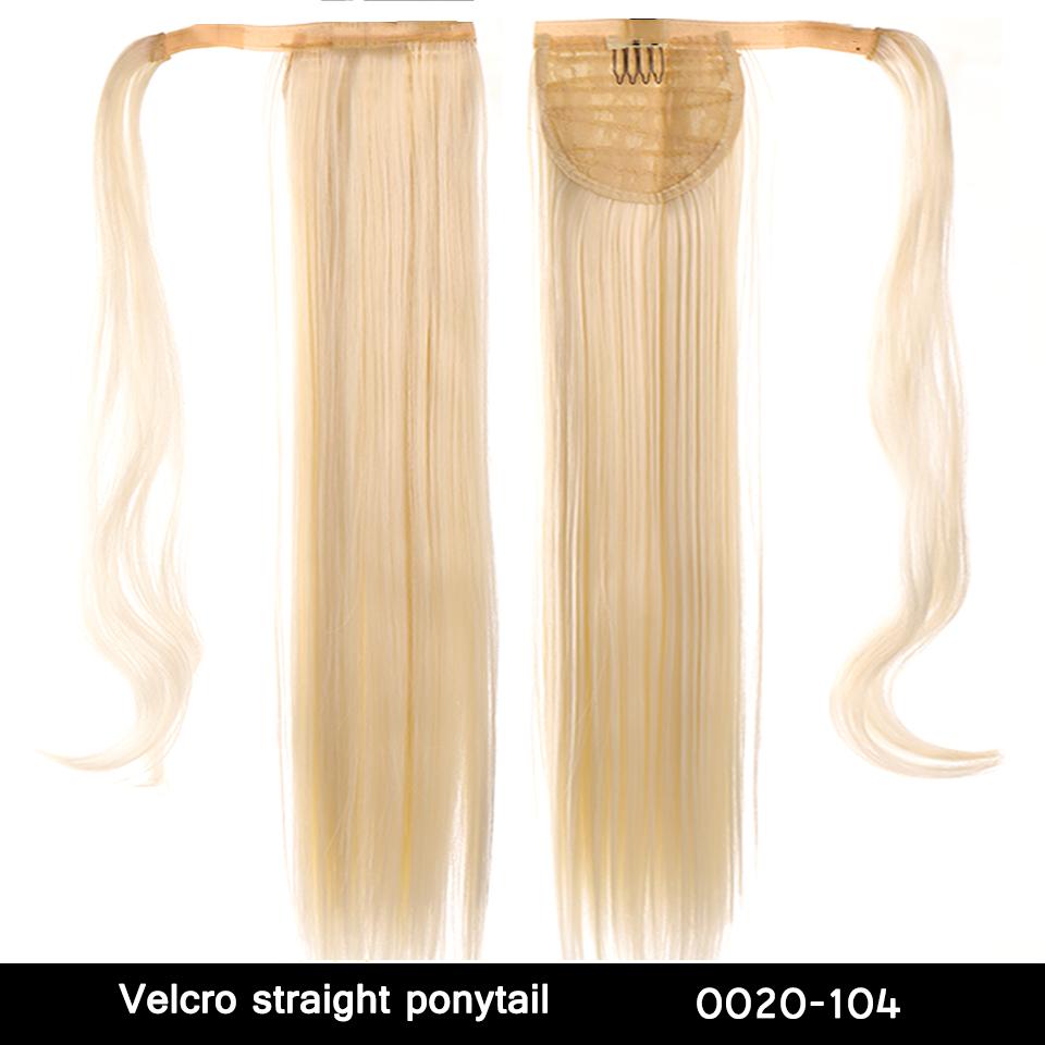 

Длинные прямые заколки на заколке для наращивания волос «конский хвост» Термостойкие синтетические накладные волосы «хвост»
