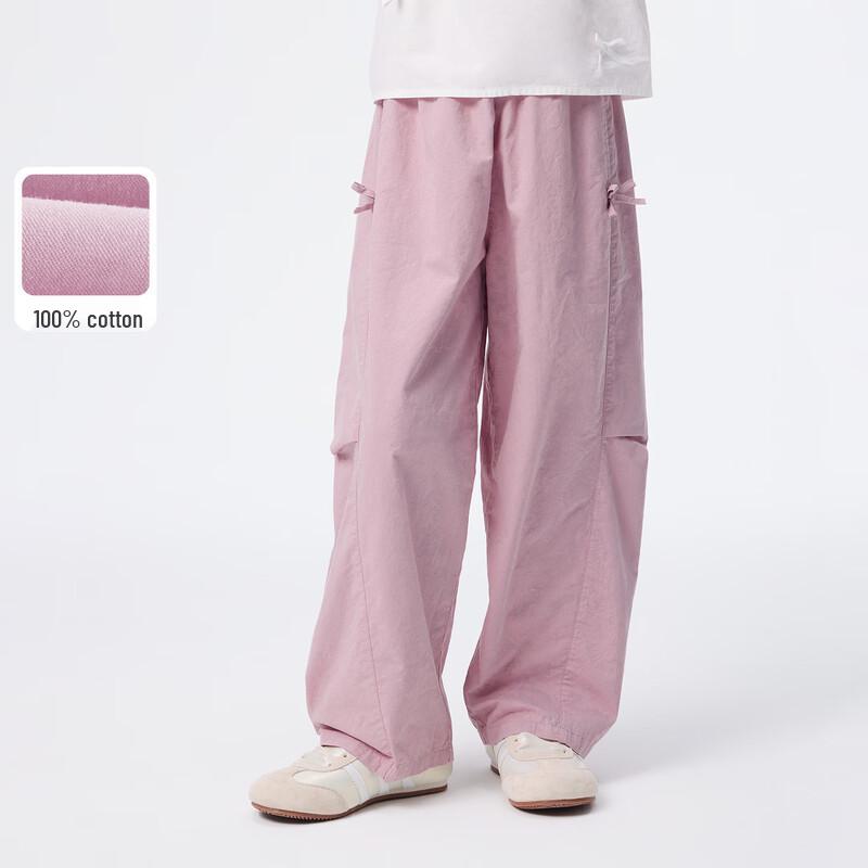 Girls Pure Cotton Casual Straight-Leg Pants 160