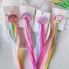 Unicorn Colorful Wigs Hair Clip Kids Gift Girls Unicorn Birthday Party Decoration Favors Rainbow Headwear Braids Accessories