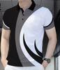 Sleek short-sleeve polo shirt, trendy design for casual daily wear.
