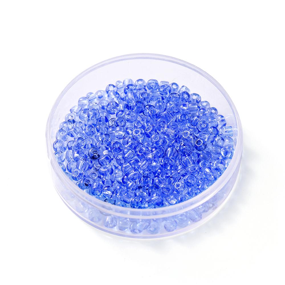 300Pcs/Lot 4mm Transparent Glass Round Loose Spacer Seed Beads For Jewelry Making Handmade DIY Bracelet Necklace Accessories