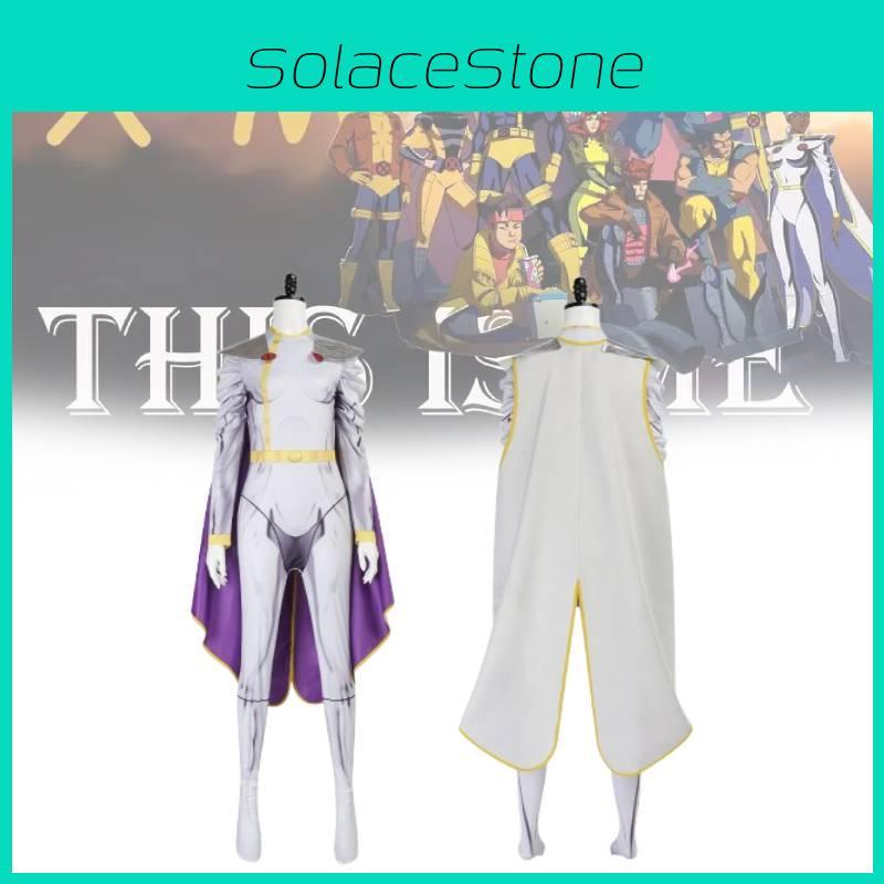 Xmen Storm Cosplay Dress With Polyester Spandex Fabric For Halloween Party And Anime Con