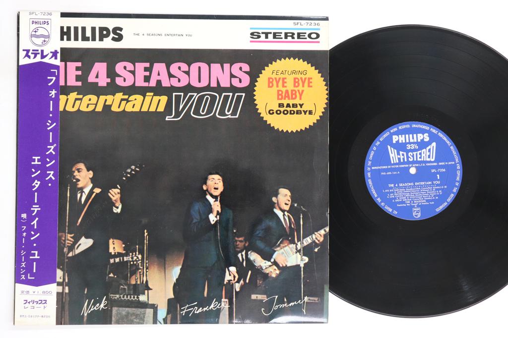 LP Record FOUR SEASONS - Entertain You SFL7236 PHILIPS 1965 Japan Obi Rock Used