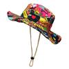Cute Yellow Duck Cartoon Bucket Hat For Men Women - Summer Uv Protection Fishing Cap With Adjustable Chin Strap, Retro 80S 90S S