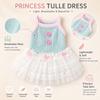 Netted Lace Pet Princess Dress Soft Tulle Dog Puffy Skirt New Dog Vest  Pet Everyday Wear
