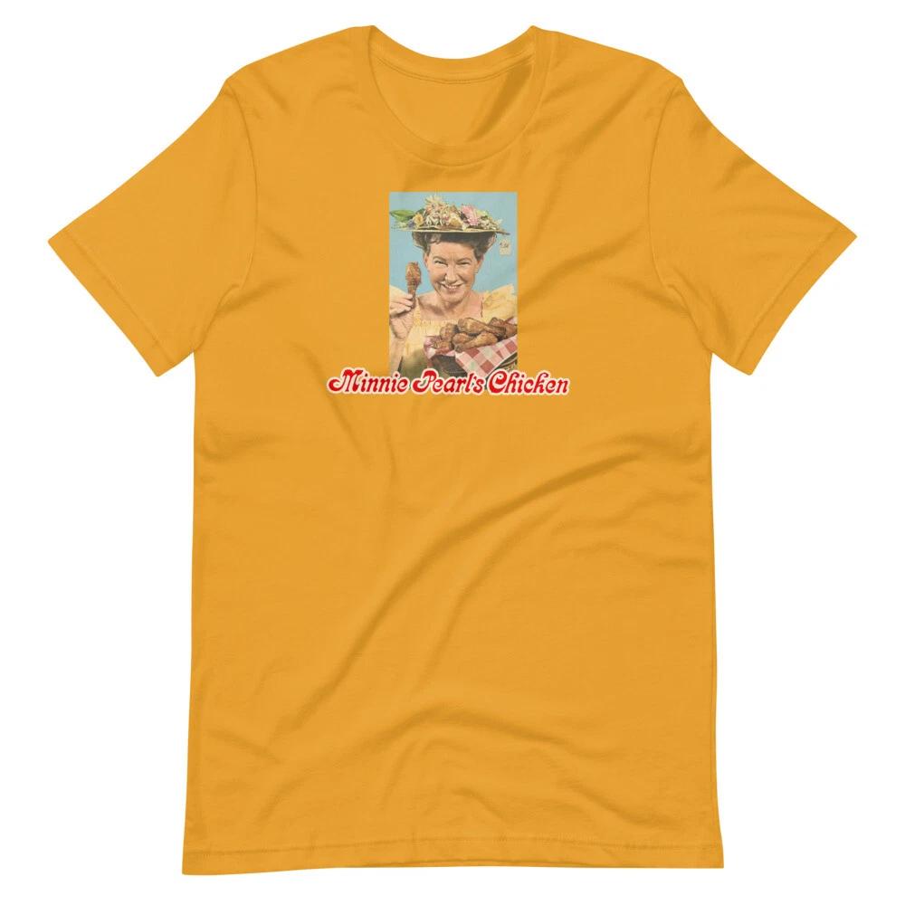 

MINNIE PEARL S CHICKEN 70s Restaurant Tee Shirt Short-Sleeve Unisex 100% Cotton T-shirt Mens Tees Top L
