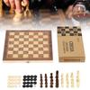 Premium Schachspiel aus Holz mit faltbarem Brett für fesselnde Familien-Spieleabende und Gehirnentwicklung
