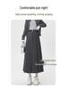 Elegant High-Waist Wool Pleated Midi Skirt for Women - Perfect for Autumn & Winter
