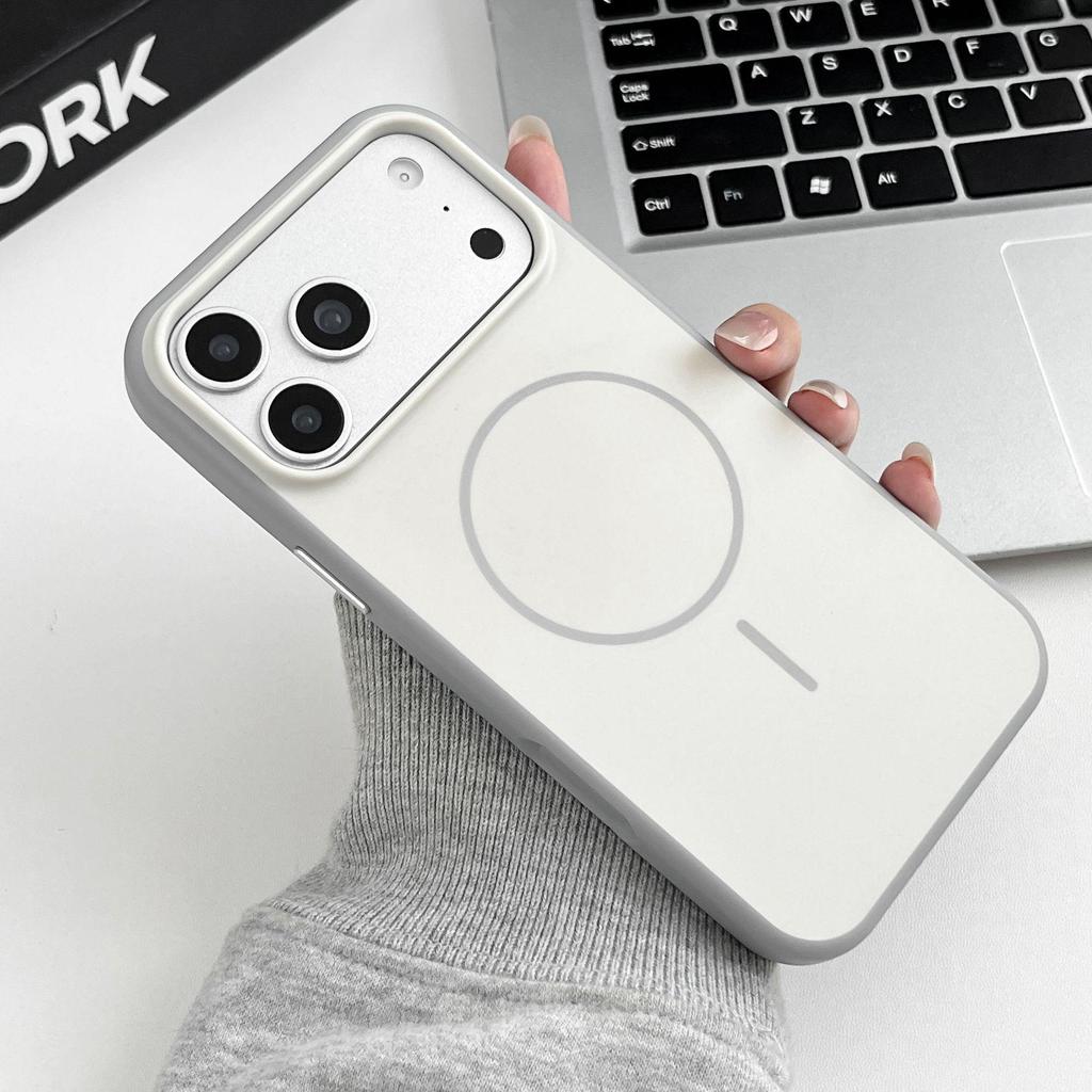 Color-Block Magnetic Phone Case for iPhone 17 Pro Max, Drop-Proof and Protective for iPhone 14-16.
