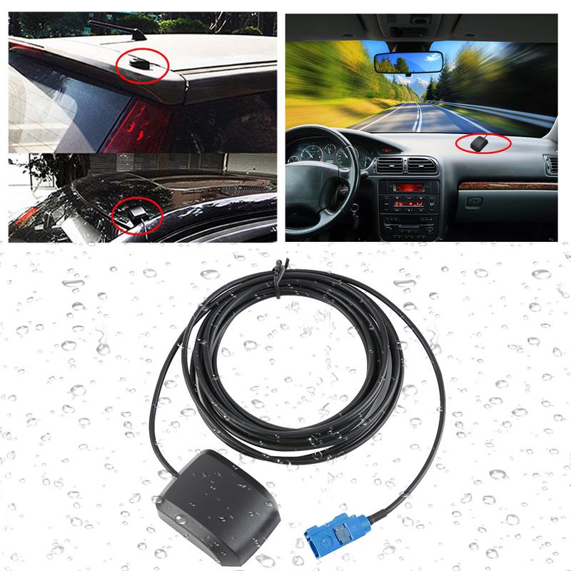 Antena GPS Activa Impermeable para Vehículo Módulo de Sistema de Navegación GPS Impermeable Rastreo en Tiempo Real Antena GPS con SMA FAKRA-CM