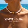 Boho Baroque Irregular Imitation Pearl Necklace For Women Vintage Sun Pendant Layered Choker Summer Vacation Party Jewelry Gift