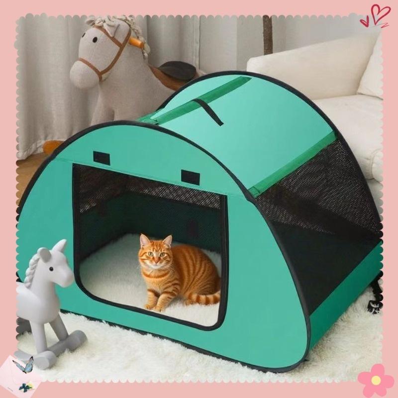 Cat House Quick Assembly and Disassembly for Indoor Outdoor Cave Cat Tent Dog House for Puppy Small Animals Dogs All Seasons Use