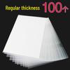A4 Single Sheet L-Type Transparent Folder - Thickened Two-Page File Sleeve