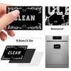 Dirty Clean Sign for Dishwasher Easy to Read and Strong Slide for Changing Signs Heavy Duty Magnet with Optional Stickers