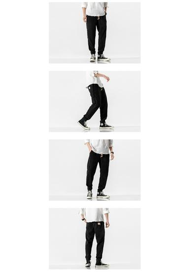 Men's Loose Fit Corduroy Casual Pants - Japanese & Chinese Style, Spring/Autumn Collection.