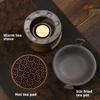 Ceramic Teas Stove Warmer For Fragrances Diffusion And Beverages Warming With Tealight Candle Holder For Meditations Space