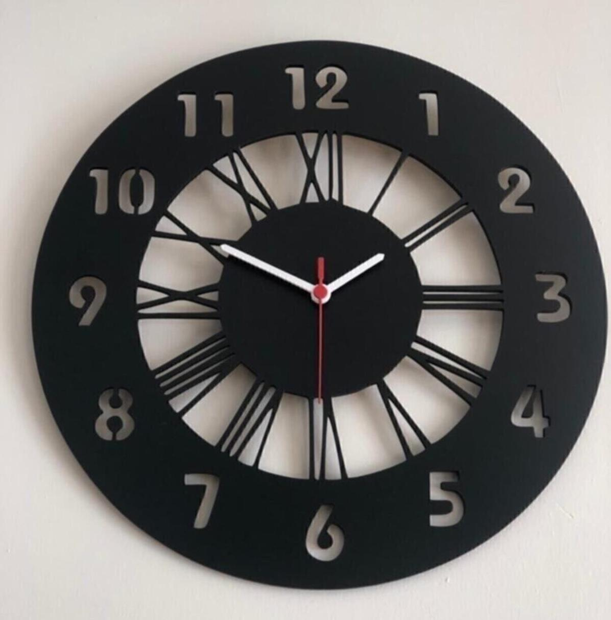 

Black Gift Wooden Decorative Roman and Latin Numeral Wall Clock 40cm Standart