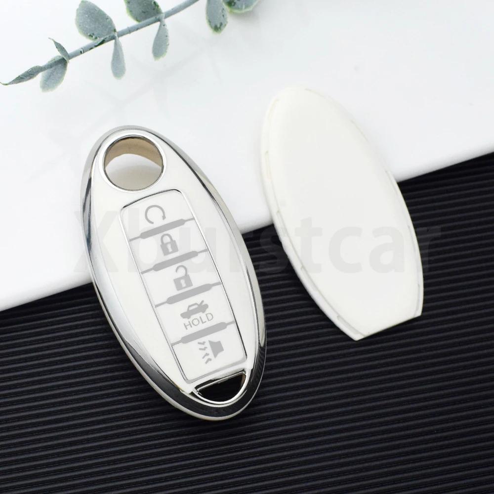 4/5 Buttons Tpu Car Key Case For Nissan Maxima Altima Versa Sentra Sunny Sylphy Teana Qashqai X-Trail Juke Shell Fob Fob Cover