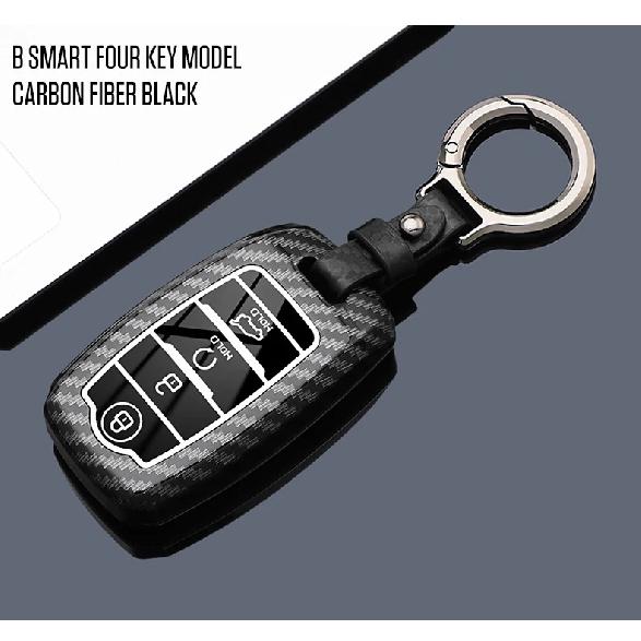 3 4 Buttons Carbon Style ABS Car Key Case Cover Fob for KIA Sportage Cerato Optima K2 K3 K4 K5 RIO Picanto Soul Sorento Sedona
