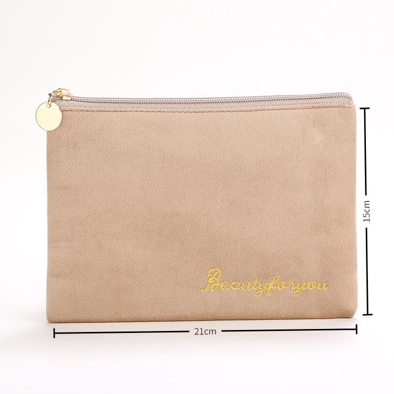 Velvet Makeup Bag Set: High-Capacity, Four-Piece Luxury Cosmetics Storage