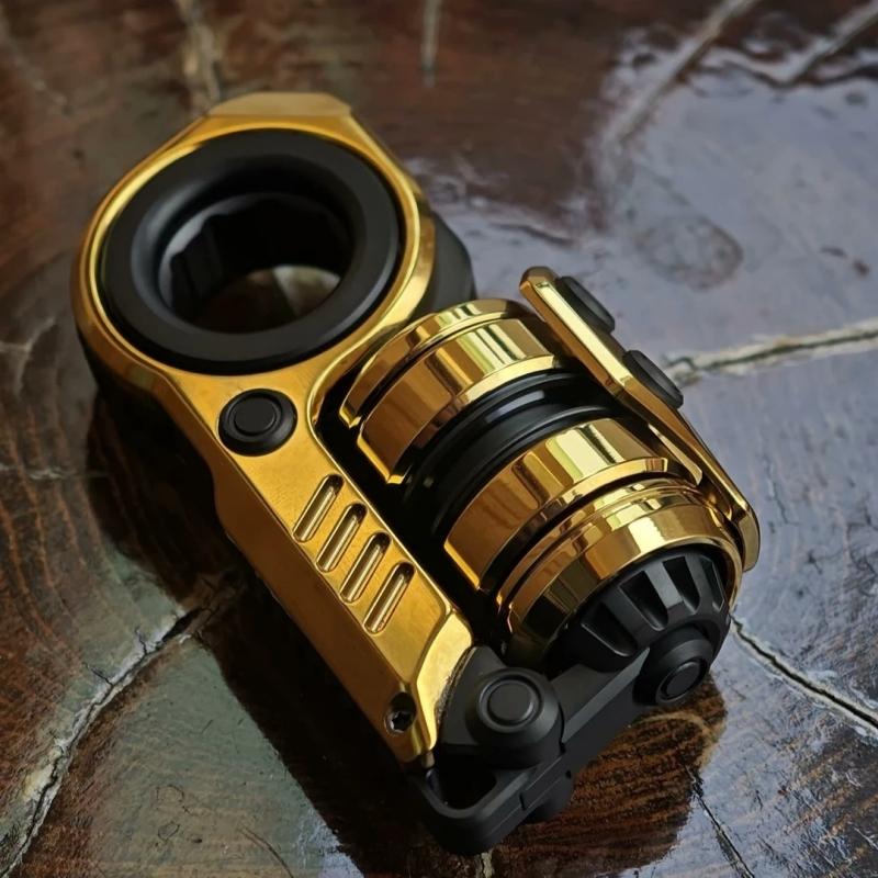 Sinian Edc Gobigger Youth Edition Aurora Tuning Fork Push Egg Fidget Spinner Ratchet Haptic Slider Decompression Fingertip Toy