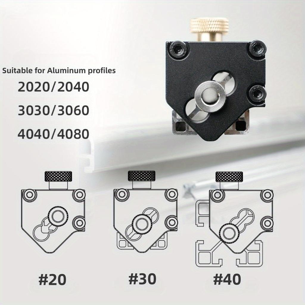 Auxiliary Tool Manual Threading DIY Furniture Compact Manual Tapping Versatile Jig Locator for 20/30/40 Type Aluminum Profiles