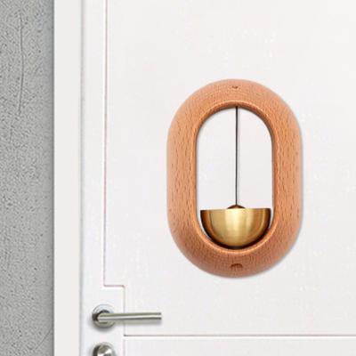 Wood Shopkeepers Bell Loud Sound Front Door Hanging Bass Bell Wind Chime Door Opening Doorbell Home